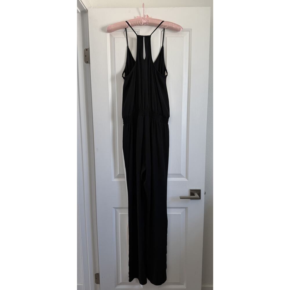 Amanda Uprichard Tuxedo Stripe Wide Leg Jumpsuit Size M - Picture 9 of 14